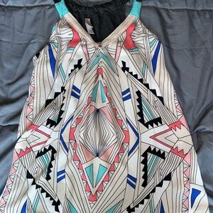 Geometric Patterned Tank Top